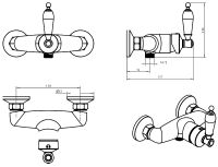 Товар: Смеситель для душа Boheme Vogue 204-BSW Бронза - фото 2 Смеситель для душа Boheme Vogue 204-BSW Бронза — фото 2, Смесители