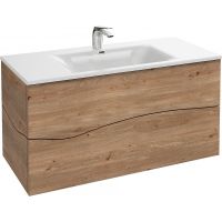 Тумба под раковину Jacob Delafon Sherwood 100 EB1833RU-P6 подвесная Натуральный дуб — фото 1, Тумбы под раковину