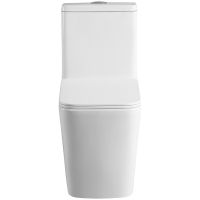 Унитаз моноблок Royce Bronx RCT-152002WH с сиденьем Микролифт — фото 4, Унитазы