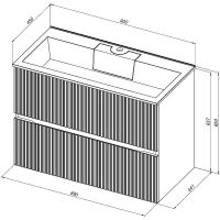 Товар: Тумба под раковину Aquanet Джейн 90 313287 подвесная Белая матовая - фото 15 Тумба под раковину Aquanet Джейн 90 313287 подвесная Белая матовая — фото 15, Тумбы под раковину