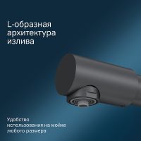 Смеситель для кухни AM.PM Like F8005722 Черный — фото 5, Смесители для кухни