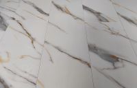 Виниловый ламинат Stone Floor MSPC Big Stone  DC833 MР Бело-золотой мрамор 1220х234х8 мм — фото 1, Виниловый ламинат