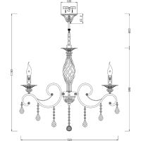 Люстра Maytoni Royal Classic Grace Латунь арт-RC247-PL-08-R — фото 3, Люстры