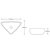 Раковина-чаша SantiLine 67 SL-7031 Черный мрамор — фото 2, Раковины