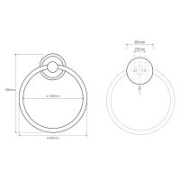 Товар: Кольцо для полотенец Bemeta Retro bronze 144104067 Бронза - фото 2 Кольцо для полотенец Bemeta Retro bronze 144104067 Бронза — фото 2, Полотенцедержатели