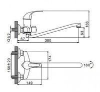 Товар: Смеситель для ванны Frap H29 F2229 универсальный Хром - фото 2 Смеситель для ванны Frap H29 F2229 универсальный Хром — фото 2, Смеситель для ванны
