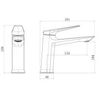 Товар: Смеситель для раковины Royce Pro RCM-120501BL Черный матовый - фото 2 Смеситель для раковины Royce Pro RCM-120501BL Черный матовый — фото 2, Смесители