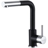 Смеситель для кухни Paulmark Kassel Ka214311-308 Черный Хром — фото 1, Смесители для кухни