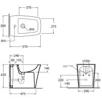 Товар: Биде Azzurra Hera HEBIT000000MBI*1 Белое - фото 9 Биде Azzurra Hera HEBIT000000MBI*1 Белое — фото 9, Биде
