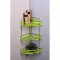 Товар: Угловая полка Fixsen FX-850G-3 Зеленая - фото 2 Угловая полка Fixsen FX-850G-3 Зеленая — фото 2, Полки для ванной и душа