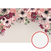 Фреска Ortograf Цветы 34058 Фактура бархат FX Флизелин (4*2,7) Серый/Разноцветный, Цветы/Геометрия — фото 1, Фрески