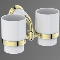 Товар: Стакан для зубных щеток Art&Max Bianchi AM-E-2602-D-Do двойной Золото - фото 2 Стакан для зубных щеток Art&Max Bianchi AM-E-2602-D-Do двойной Золото — фото 2, Мыльницы