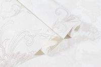 Обои Артекс Сорренто 10843-01 Винил на флизелине (1,06*10,05) Белый, Дамаск — фото 3, Обои для стен