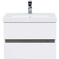 Тумба под раковину Aquanet Беркли 60 подвесная Белый Дуб рошелье арт-254289 — фото 3, Тумбы под раковину