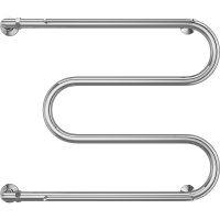 Водяной полотенцесушитель Terminus М-образный с/п (1) 600x700 4620768880568 с полкой Хром, боковое подключение, G 1" НР — фото 2, Водяные полотенцесушители