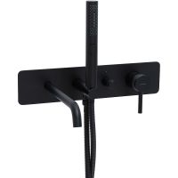 Смеситель для ванны Allen Brau Priority 5.31A05-31 Черный матовый — фото 5, Смеситель для ванны