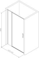 Товар: Душевая дверь Allen Brau Priority 90 3.31025.00 профиль Хром стекло прозрачное - фото 13 Душевая дверь Allen Brau Priority 90 3.31025.00 профиль Хром стекло прозрачное — фото 13, Душевые двери в нишу