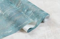 Обои Артекс Монблан 10948-06 Винил на флизелине (1,06*10,05) Зеленый/Голубой, Штукатурка/Под камень — фото 4, Обои для стен