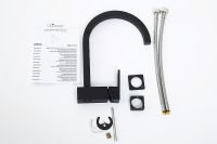 Смеситель для раковины Cezares Unika UNIKA-LSM1-A-NOP-W0 Черный матовый — фото 5, Смесители для раковины