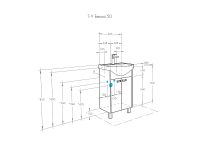Товар: Тумба под раковину Aquaton Бекка PRO 50 1A210801BAC20 Белый Дуб сомерсет - фото 6 Тумба под раковину Aquaton Бекка PRO 50 1A210801BAC20 Белый Дуб сомерсет — фото 6, Мебель для ванной