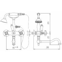 Товар: Смеситель для ванны Cezares Nostalgia NOSTALGIA-VDP2-03/24-M Золото 24 карат - фото 2 Смеситель для ванны Cezares Nostalgia NOSTALGIA-VDP2-03/24-M Золото 24 карат — фото 2, Смесители