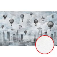 Фреска Ortograf Urban art 33551 Фактура бархат FX Флизелин (5*3) Серый, Город — фото 1, Фрески