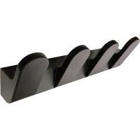 Вешалка для полотенец Altasan Лотос ЛТ20ЧМ Черная матовая — фото 1, Крючки для полотенец