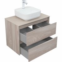 Тумба под раковину Aquanet Nova Lite 75 287885 подвесная Орех светлый — фото 16, Тумбы под раковину