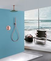 Душевая система Abber Wasser Kreis AF8121RG Розовое золото — фото 2, Встраиваемые душевые комплекты