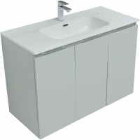 Комплект мебели для ванной Aquanet Алвита New 100 274198 подвесной Серый матовый — фото 7, Мебель для ванной