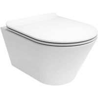 Унитаз Kerama Marazzi Plaza Modern PLMR.wc.02 подвесной Белый глянцевый без сиденья — фото 1, Подвесные унитазы