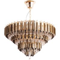 Люстра Divinare Frizzante 1683/01 LM-7 Прозрачная Золото — фото 1, Люстры