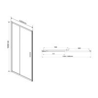 Товар: Душевая дверь Vincea Garda 120 VDS-1G120CGB профиль Черный стекло тонированное - фото 6 Душевая дверь Vincea Garda 120 VDS-1G120CGB профиль Черный стекло тонированное — фото 6, Раздвижные душевые двери