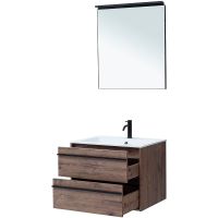 Комплект мебели для ванной Aquanet Lino 70 271954 подвесной Дуб веллингтон — фото 6, Комплекты мебели для ванной