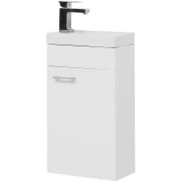 Тумба с раковиной Aquanet Нота 40 R 254037 подвесная Белая — фото 7, Тумбы с раковиной