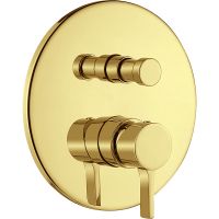 Смеситель для душа Migliore Sirius 28186 Золото — фото 1, Смеситель для душа