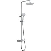 Душевая система Koller Pool Round RNST002 с термостатом Хром — фото 1, Душевое оборудование. Душевая программа