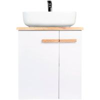 Тумба под раковину VIANT Мюнхен 70 VMUN70NBEL-T2STP подвесная Белая матовая — фото 2, Мебель для ванной