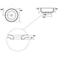 Раковина-чаша Kerasan Ciotola 46 430201 Белая — фото 4, Раковины