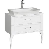 Тумба под раковину Aqwella 5 Stars La Donna 85 LAD0108W Белая — фото 1, Тумбы под раковину