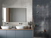 Керамогранит Marazzi Ragno Glace Struttura 3D Rayé Bianco Glossy RAEL  7,5х20 см — фото 2, Керамогранит