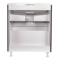 Тумба под раковину Style Line Бергамо 70 СС-00002311 Черная антискрейч — фото 4, Мебель для ванной