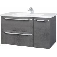 Тумба под раковину Bellezza Луиджи 100 4639217270423 подвесная Серая — фото 1, Тумбы под раковину