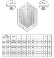 Душевой уголок New Trendy New Soleo Black 110х120 K-0764 профиль Черный стекло прозрачное — фото 8, Душевые уголки
