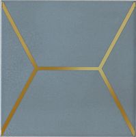 Керамический декор Kerama Marazzi Витраж голубой OP\E181\17067 15х15 см — фото 1, Керамическая плитка