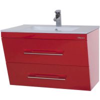 Тумба под раковину Bellezza Берта 90 4635215510035 подвесная Красная — фото 1, Тумбы под раковину