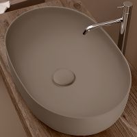 Раковина-чаша Kerasan Nolita 60 534381 Nocciola matt — фото 1, Раковины