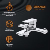 Комплект смесителей Orange Lutz Хром арт-M04-311cr — фото 3, Готовые комплекты для ванной комнаты
