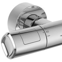 Душевая система Ideal Standard Ceratherm T100 A7591AA с термостатом Хром — фото 3, Душевые стойки