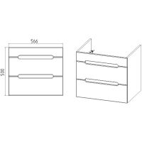 Товар: Тумба под раковину VIANT Марсель 60 VMAR60CO-T2YP подвесная Белая - фото 6 Тумба под раковину VIANT Марсель 60 VMAR60CO-T2YP подвесная Белая — фото 6, Мебель для ванной